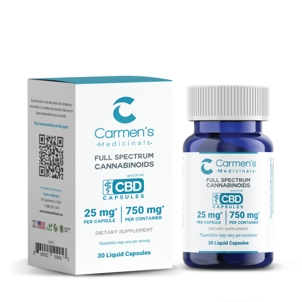 Full Spectrum CBD Capsules 25 mg