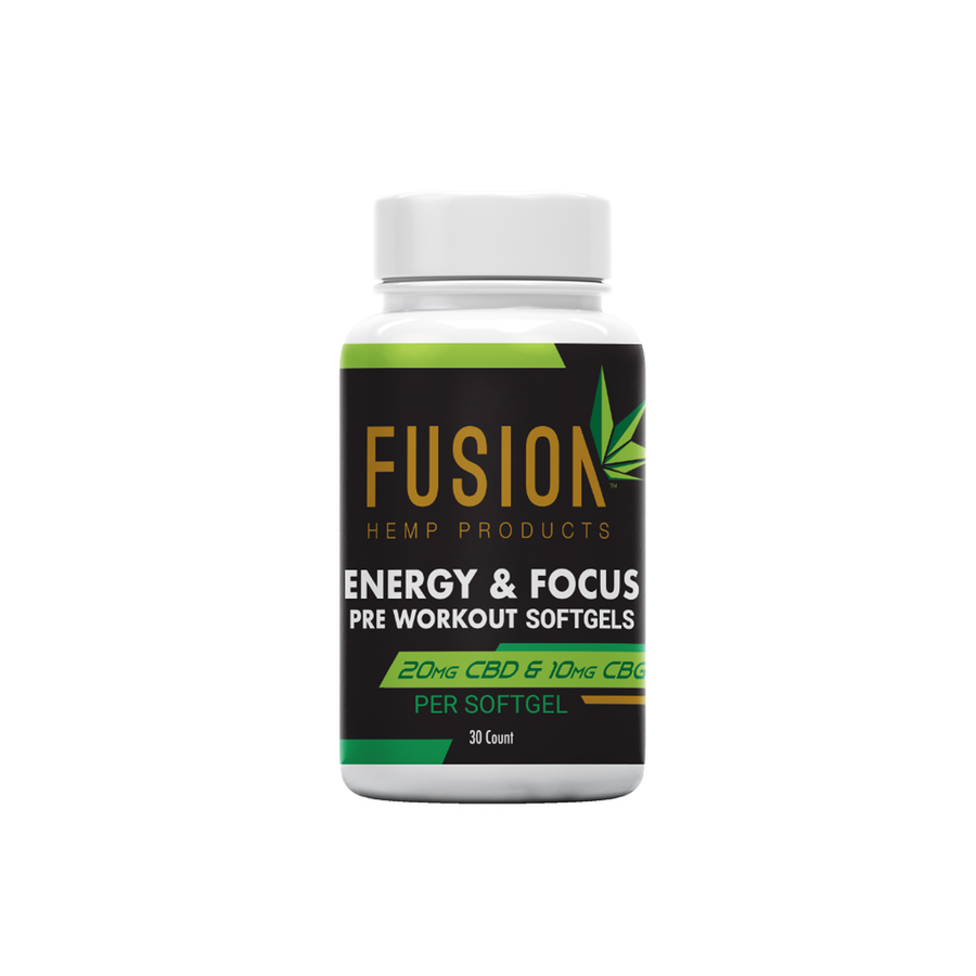 Fusion CBD Energy & Focus Pre-Workout Softgels