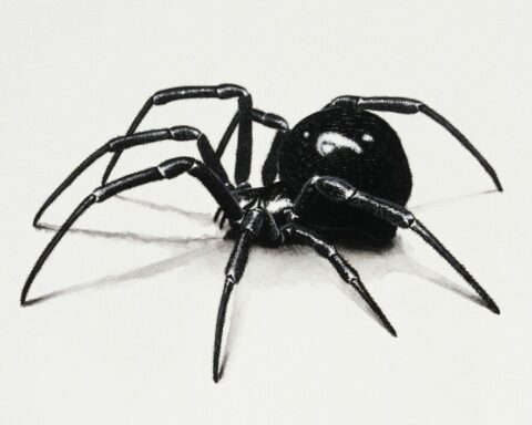 black spiders